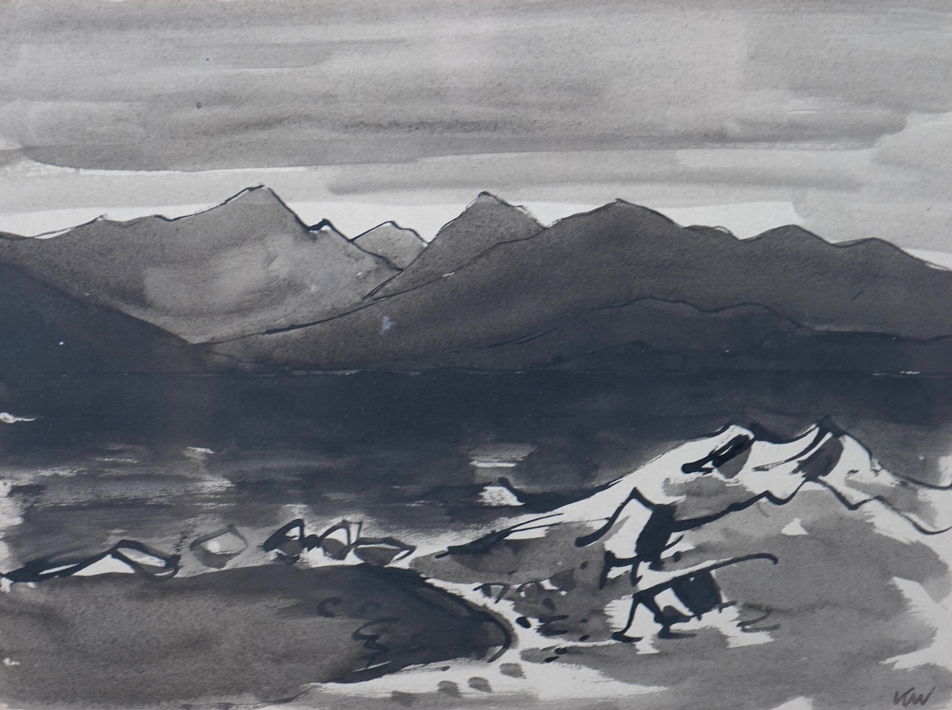 Sir Kyffin Williams OBE RA, 1918-2006, 'Torridon from Skye'